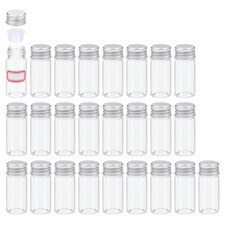 25 Pack 10ml Clear Glass Vials