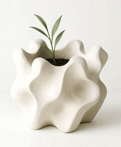 White sculptural decorative - sculptural,