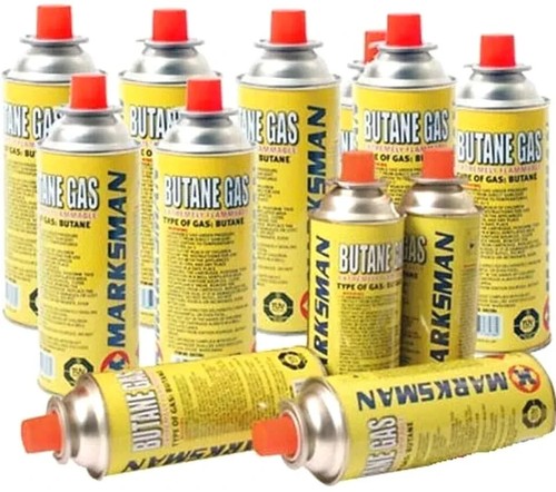 Butane gas bottles - butane, canisters