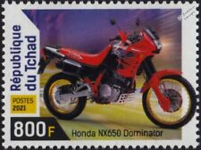 HONDA NX650 DOMINATOR Dual-Sport Motorcycle Motorbike Stamp (2021 Chad)