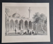 Antique (1838) print -Mosque