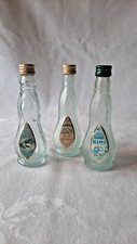 THREE VINTAGE MINIATURE LIQUOR GLASS BOTTLES RARE DRINKS