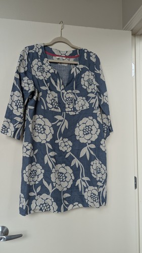 Boden linen tunic women blue - linen,