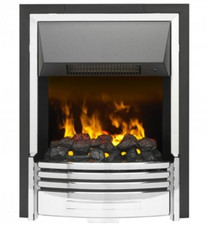 Dimplex Pomona Electric Fire Chrome POM20 Optimyst Flame Electric Fire