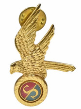 Vintage Gulf Air Airline Workers Steward Stewardess Gilt Enamel Uniform Badge