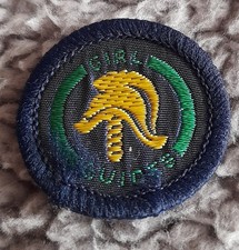 vintage girl guides badge - fire fighter