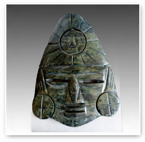 Vintage carved stone mayan - vintage,