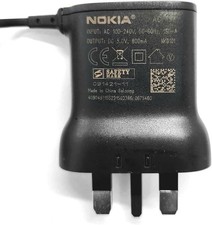 Genuine Nokia UK Charger Thin Small Pin For Nokia Old Mobile Phones