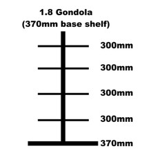 Gondola 1.8m high with 370mm