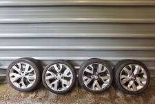NISSAN JUKE 18" ALLOYS WHEELS 3 GOOD TYRES RIMS NEED REPAINT 225/40/R18 FAST P&P