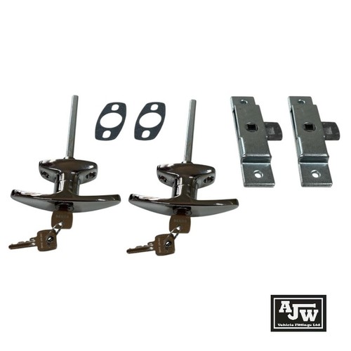 Chrome handle budget lock - t, &