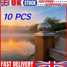 10PCS Metal Fence Post Caps