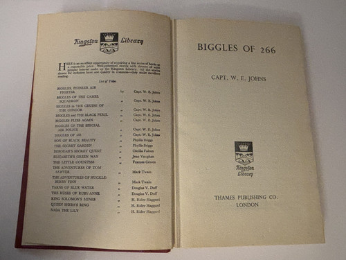 Biggles 266 capt w - of, by