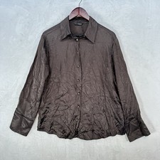 Zara Top Womens L Chocolate