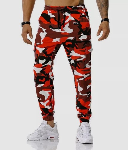 Mens cargo joggers elasticated - mens,