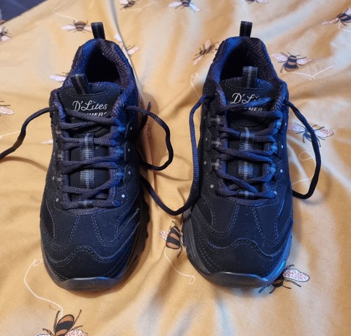 Skechers lites black chunky - skechers,