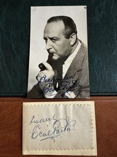 (LT124) RARE CECIL PARKER ORIGINAL SIGNED AUTOGRAPH ALFRED HITCHCOCK FILMS