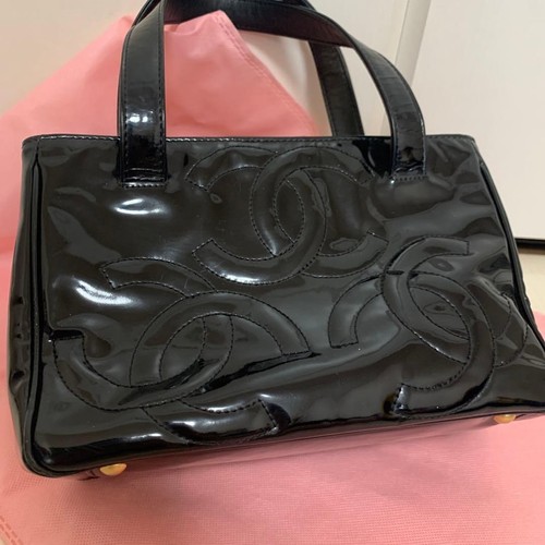 Chanel triple coco black - black, tote