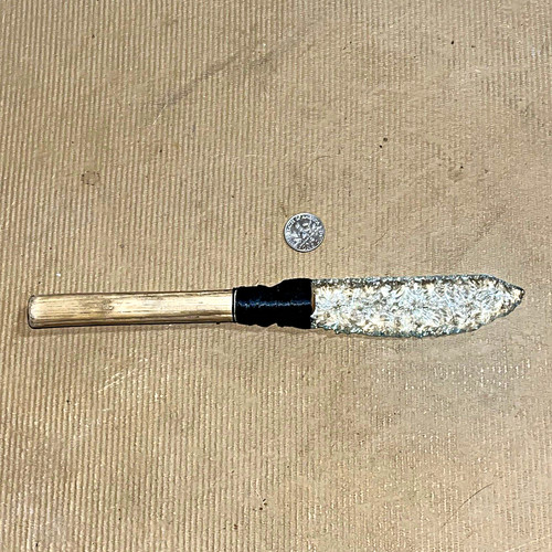 Flint knapped stone - knapped,