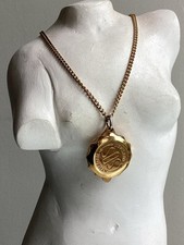 SOS Talisman 9ct Gold Plated Pendant  On 22" Chain 