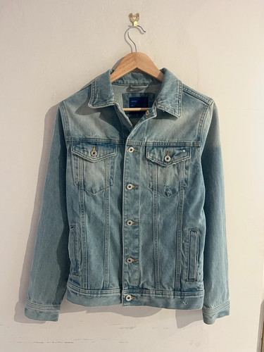 Men zara blue denim jacket - zara,