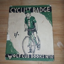 UK Scouting Wolf Cub Books No 10 1956 Cyclist Badge