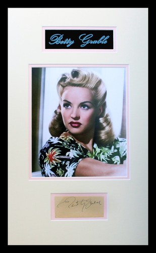 Betty grable autograph double - betty,