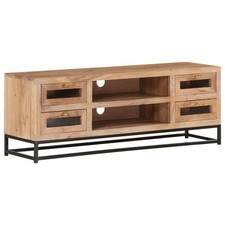 Solid Acacia Wood TV Cabinet