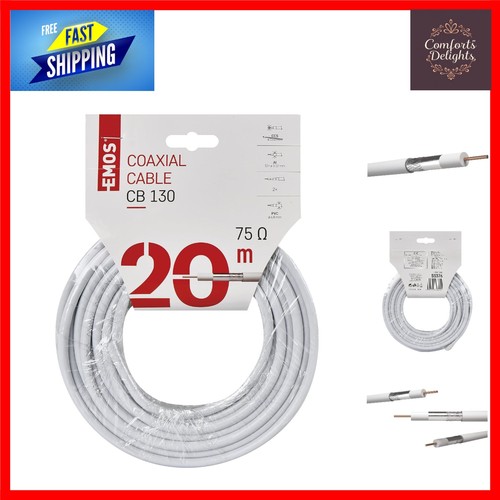 White rg6 coaxial cable - cable, 20