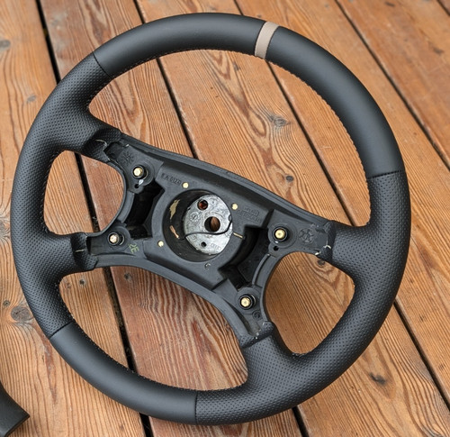 New leather steering wheel - new,