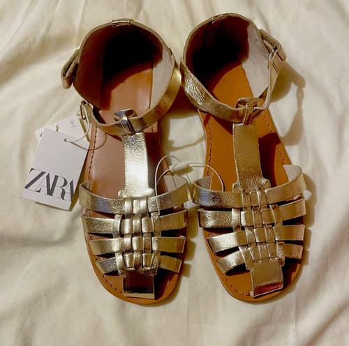 Womens zara sandals gold - sandals, with
