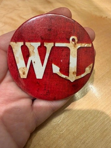 Vintage pin badge anchor - vintage,