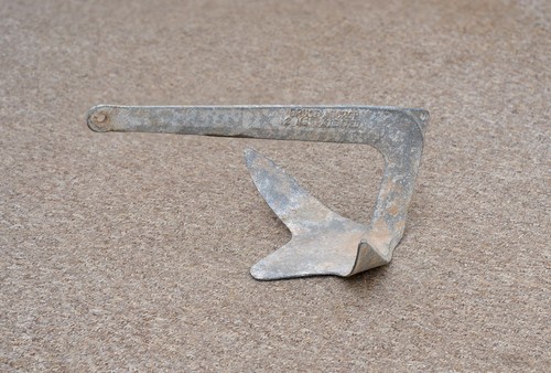 Boat anchor old - iron,