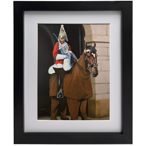 Banksy panto horse - horse, guard”