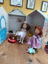 Madeline & Friends Eden Dolls Carry House 2x Dolls Outfits Dog & Accessories