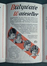 Vintage Butywave 1920s 1930s hair care hairdressing leaflet beauty advertising