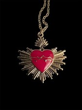 Sacred Heart Medal on chain -