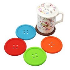 PACK OF 5 Button Coasters