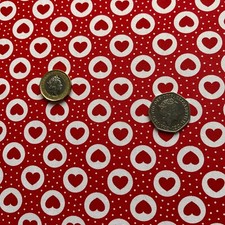 Valentines Red Hearts Print