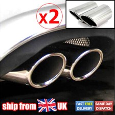 UK 2X Exhaust Muffler Tip Tail