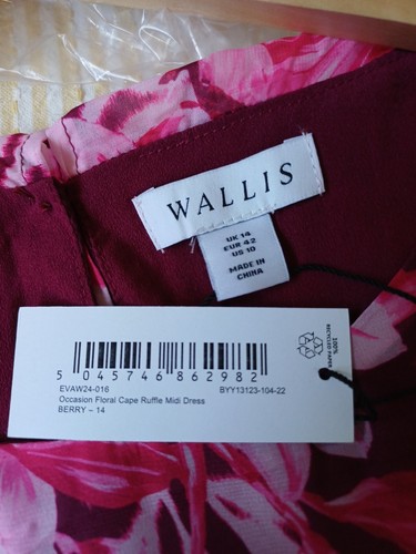 Wallis burgndy pink ruffle - burgndy/pink,