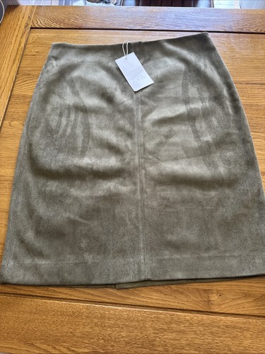 Zara green knee length faux - zara,