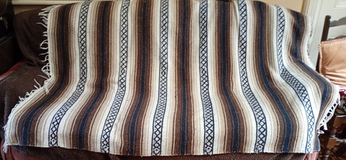 Brown navy mexican woven - brown/navy,