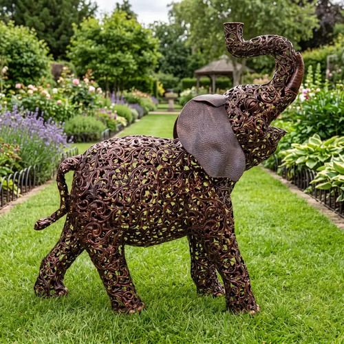 Large elephant sculpture - ,