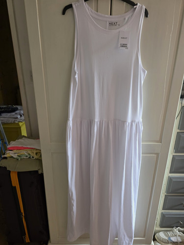 Next white sleeveless drop - next,