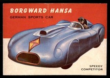 1954 Topps World on Wheels #34 Borgward Hansa EX *e1