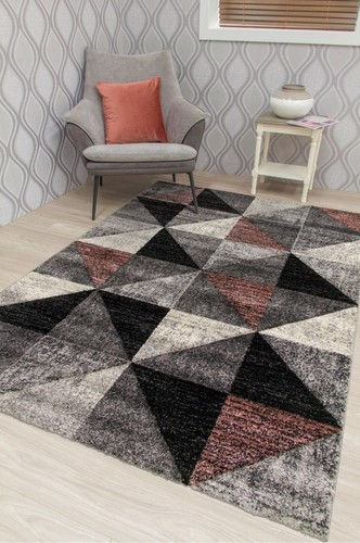 Modern grey rug stair hallway - stair,