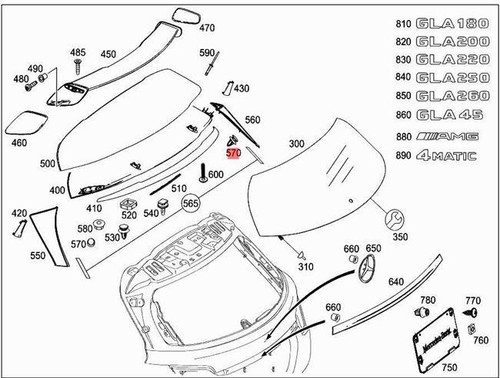 Genuine trim clip mercedes - x5,