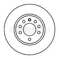 Borg beck brake disc - beck, (pair)