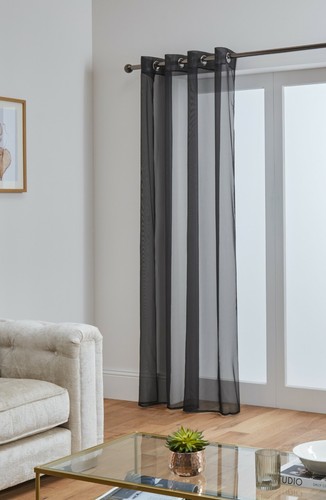 Voile curtains with eyelet - voile,